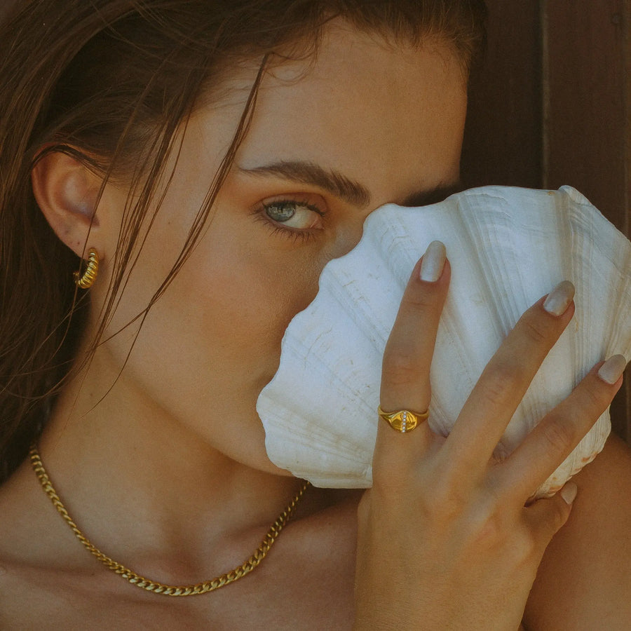 Luna" Signet-Ring Atolea Waterproof Jewelry