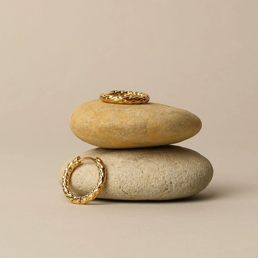 Geschmiedete Hufkettenglieder Ohrringe Atolea Waterproof Jewelry