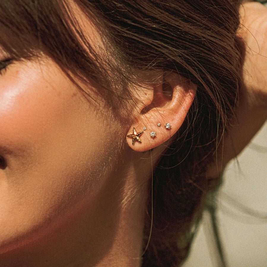 Seestern-Ohrringe Atolea Waterproof Jewelry