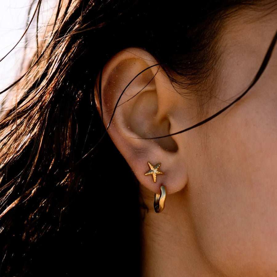 Seestern-Ohrringe Atolea Waterproof Jewelry