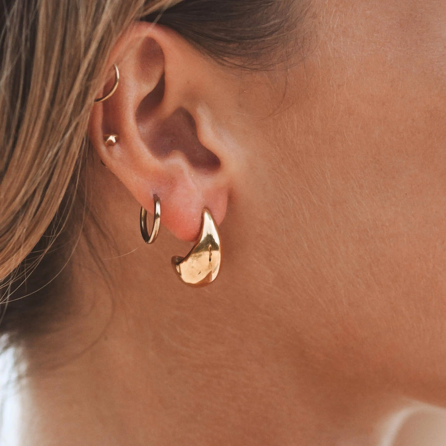 Träne-Hoop-Ohrringe Atolea Waterproof Jewelry