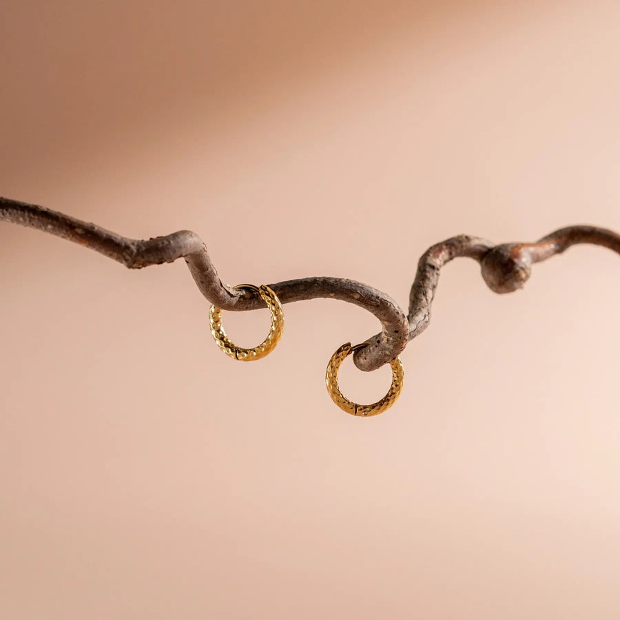 Geschmiedete Hufkettenglieder Ohrringe Atolea Waterproof Jewelry