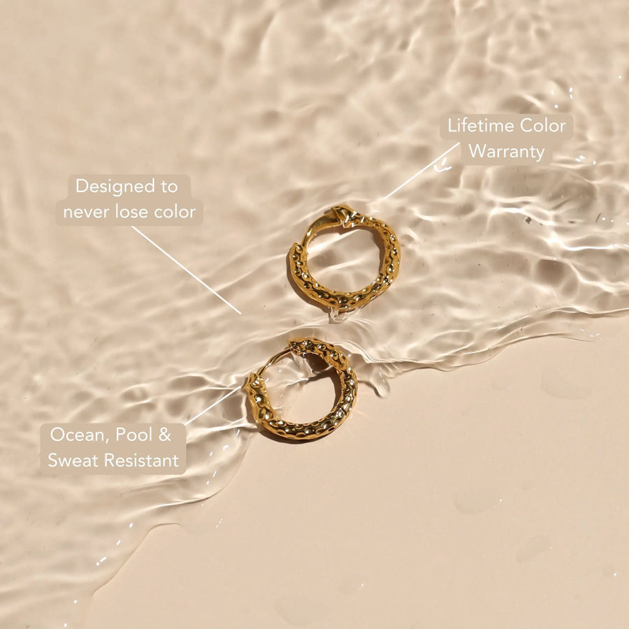 Geschmiedete Hufkettenglieder Ohrringe Atolea Waterproof Jewelry
