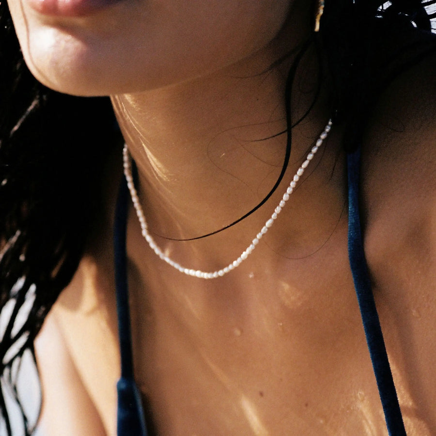 Kleine Perlen Choker Atolea Waterproof Jewelry