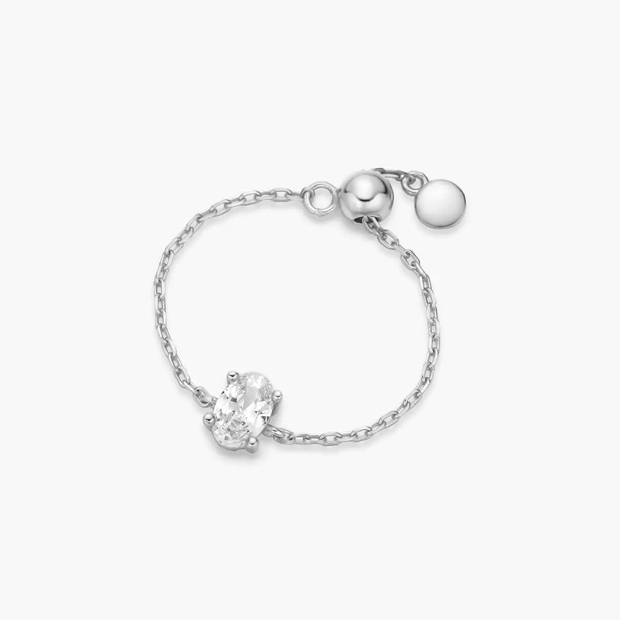 Dainty Oval Chain Ring Objkts