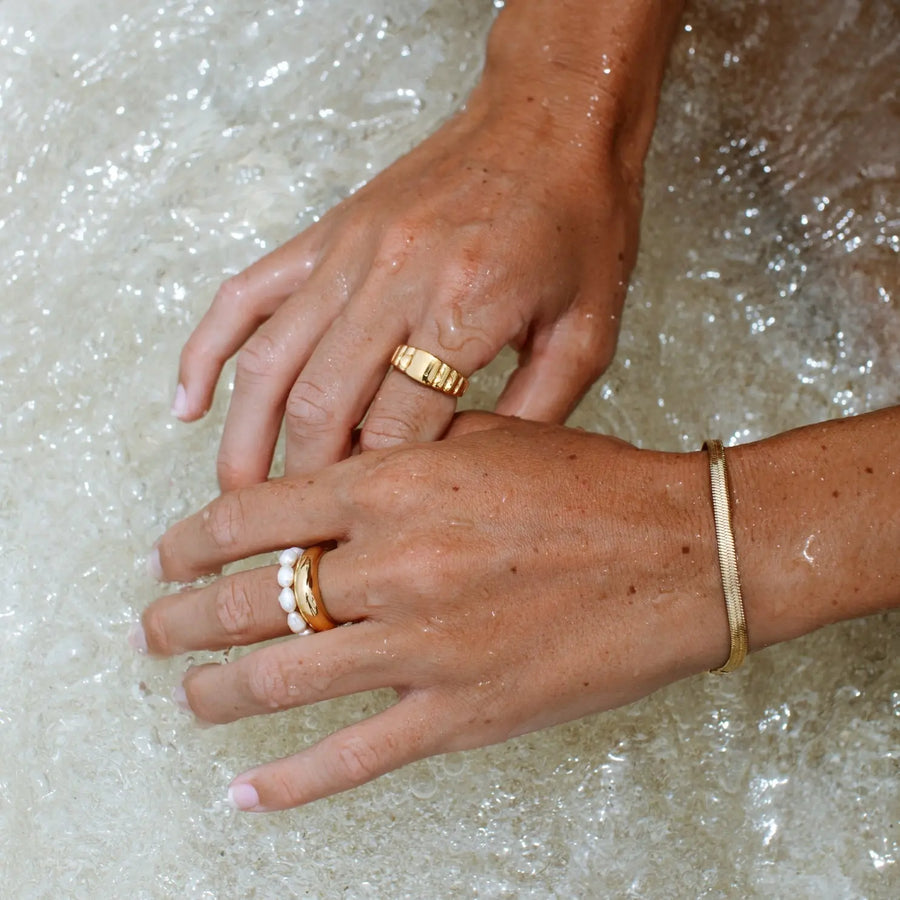 Früher Perlenring Atolea Waterproof Jewelry