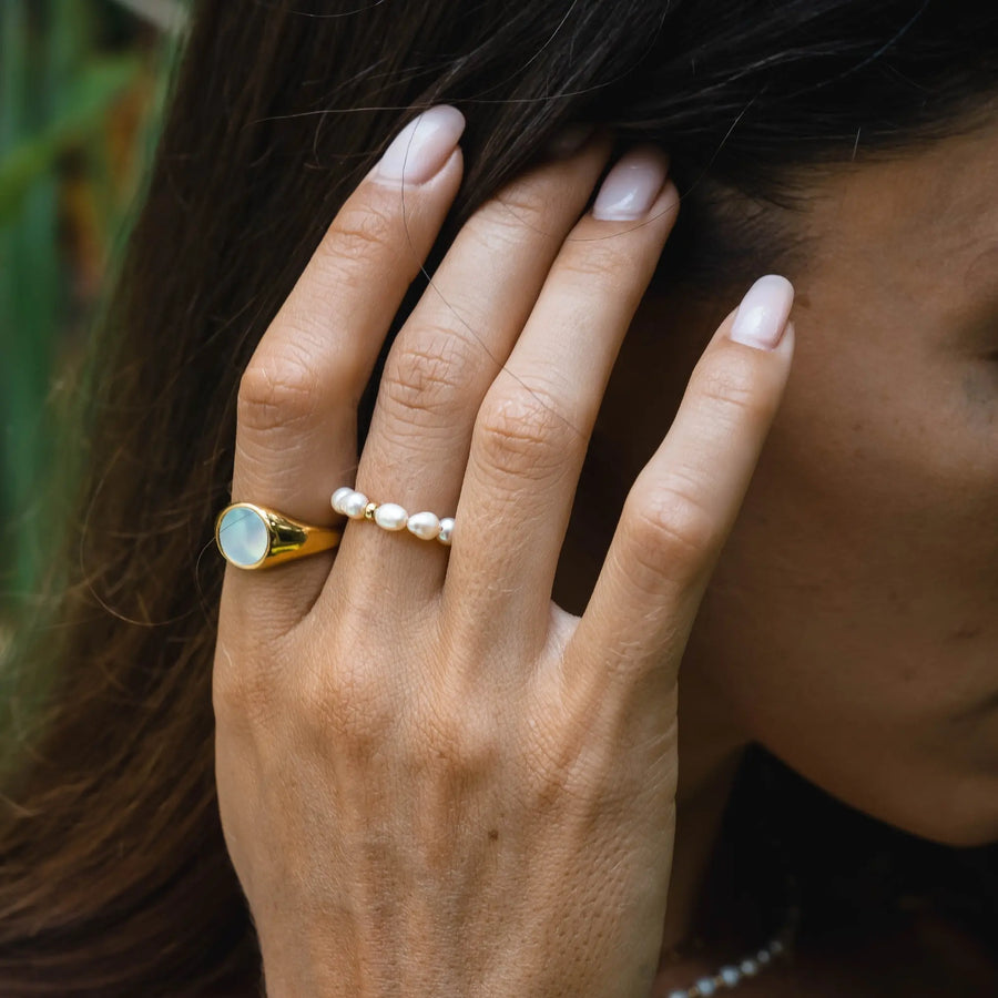 Früher Perlenring Atolea Waterproof Jewelry
