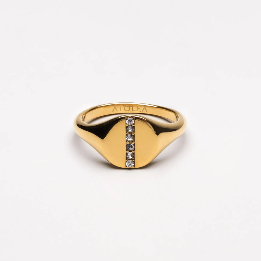 Luna" Signet-Ring Atolea Waterproof Jewelry