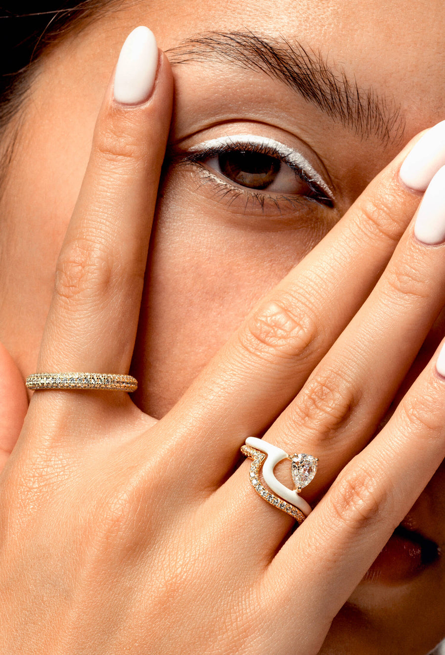 Enamel Perle Ring Objkts