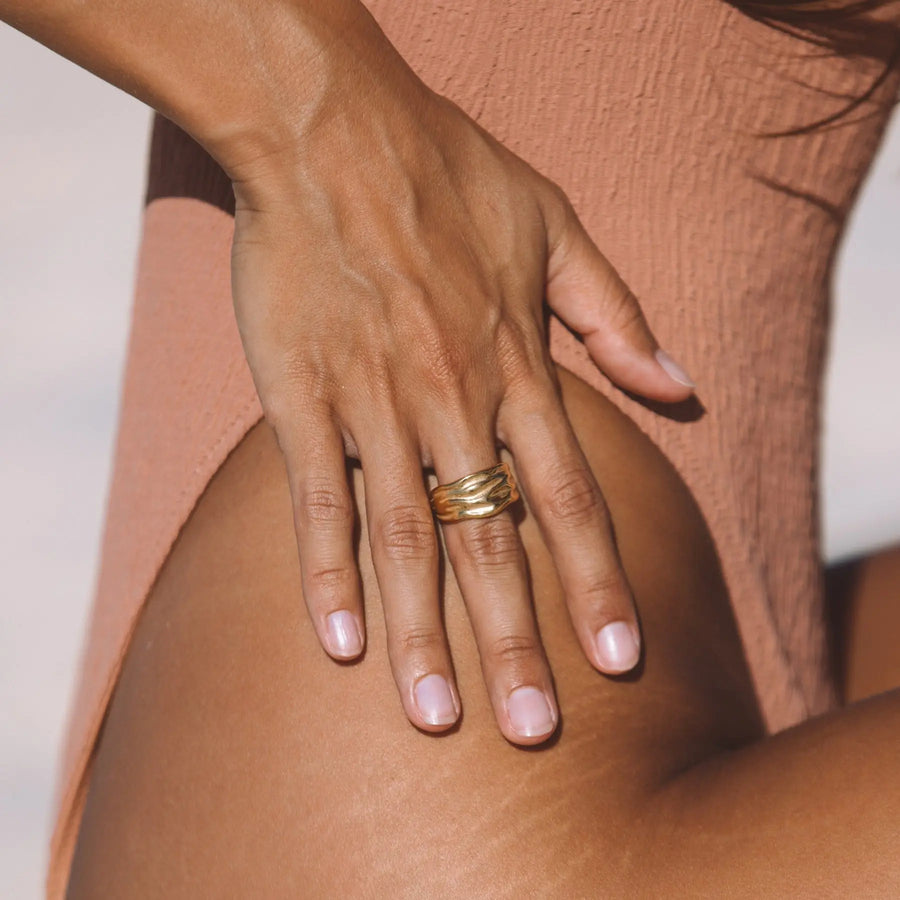Gaia" Statement-Ring Atolea Waterproof Jewelry
