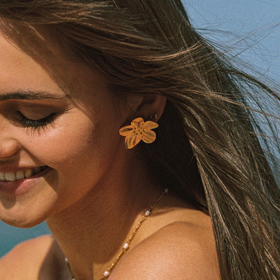 Hibiskus Ohrringe Atolea Waterproof Jewelry