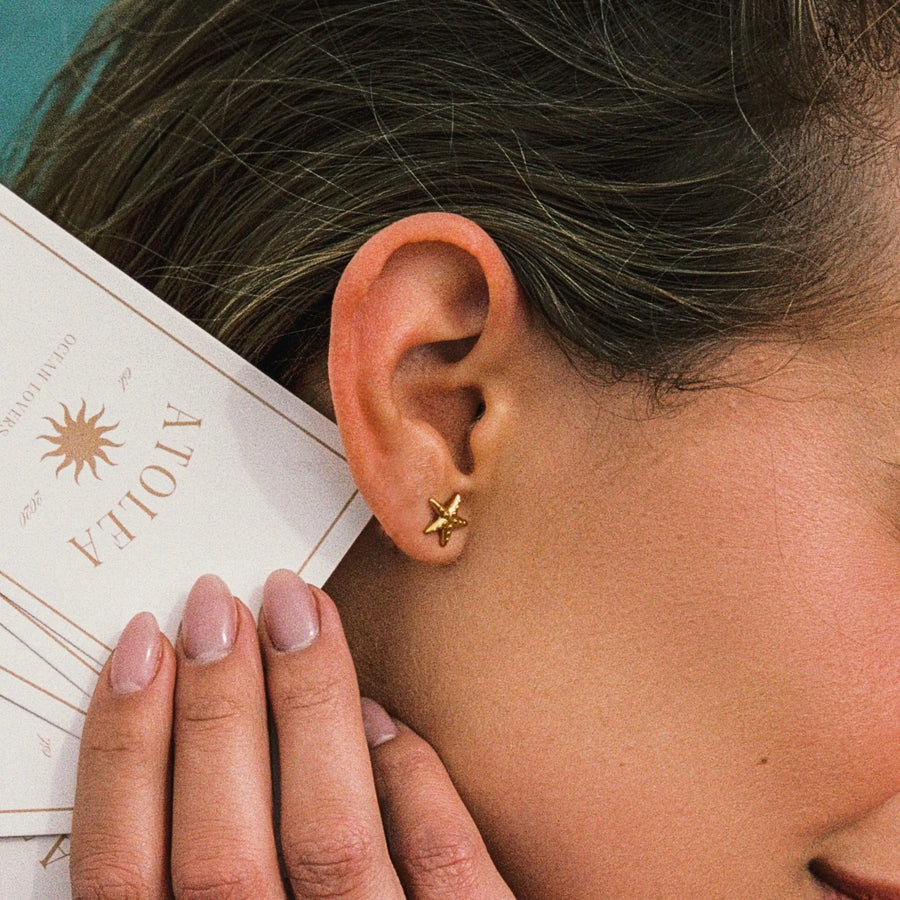 Seestern-Ohrringe Atolea Waterproof Jewelry