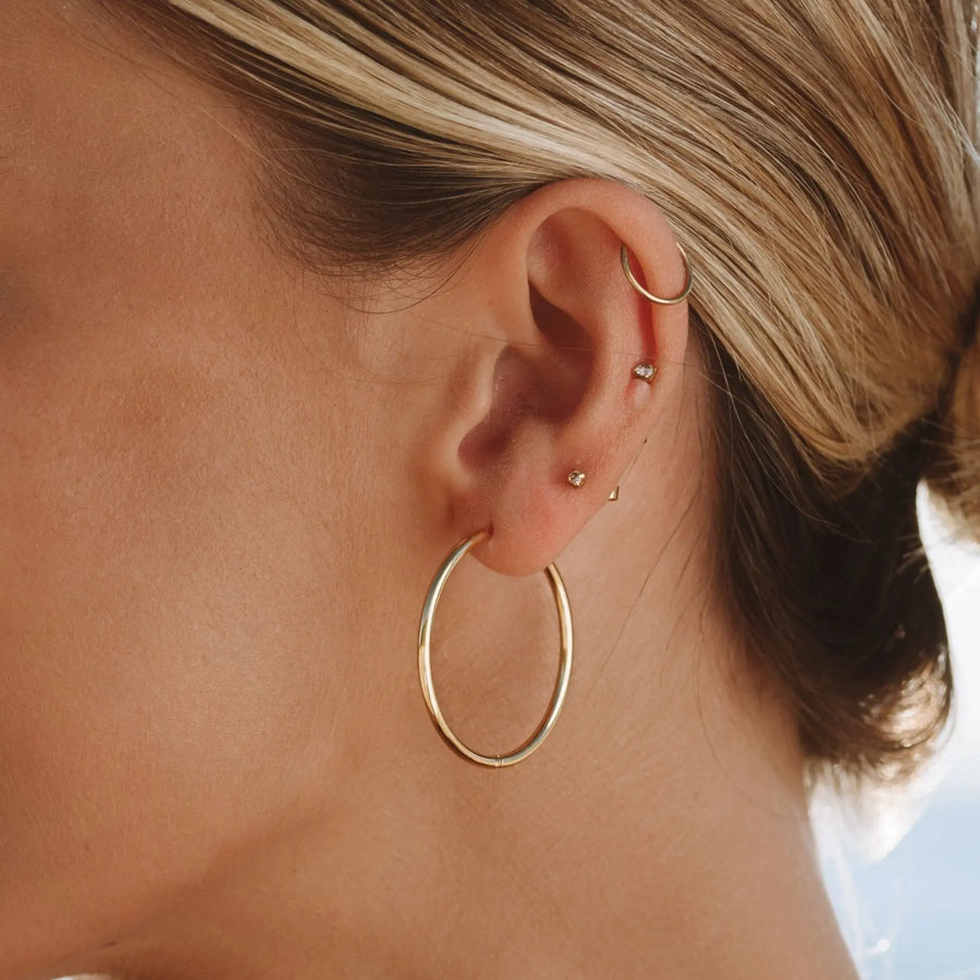 Schlichte Huggie-Ohrringe Atolea Waterproof Jewelry