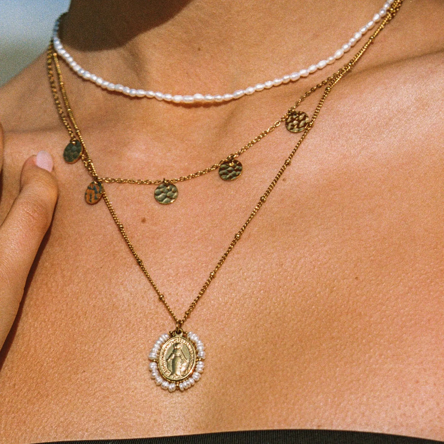 Kleine Perlen Choker Atolea Waterproof Jewelry