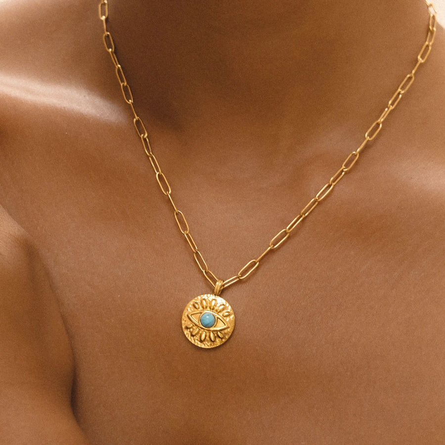 Türkisanhänger mit dem bösen Blick Atolea Waterproof Jewelry