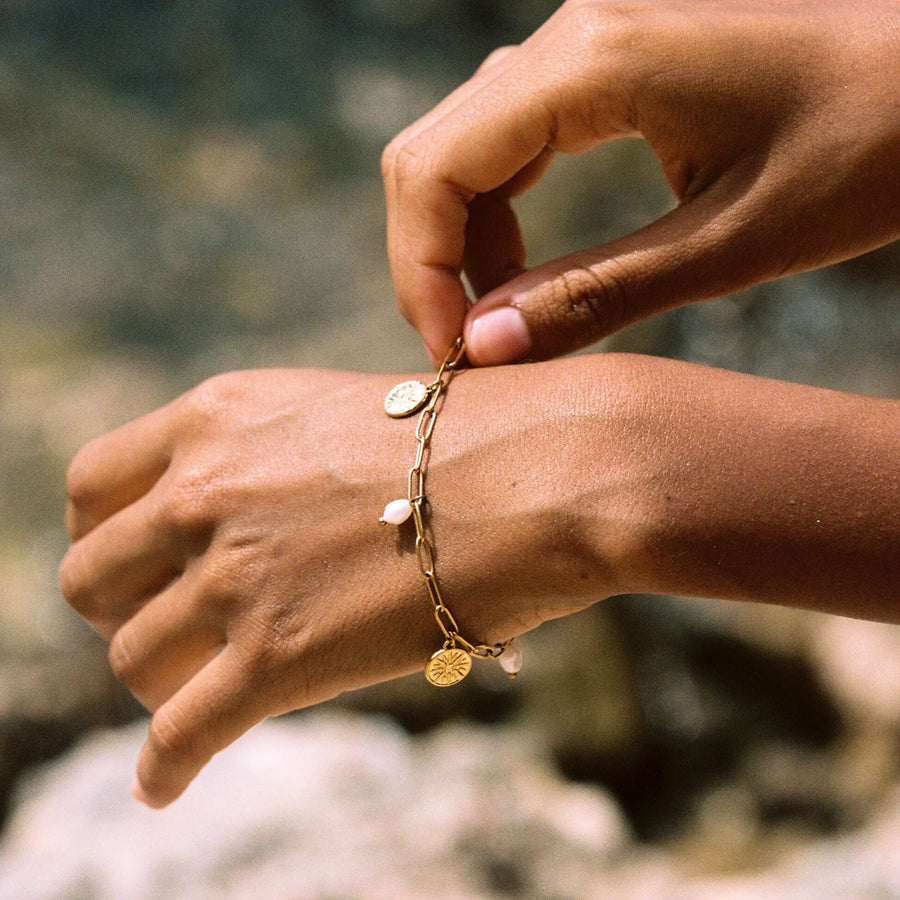 Goldener Sonnenarmband Atolea Waterproof Jewelry