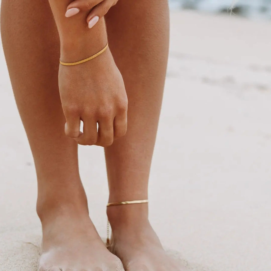 Kauai Fischgräten-Anklet Atolea Waterproof Jewelry