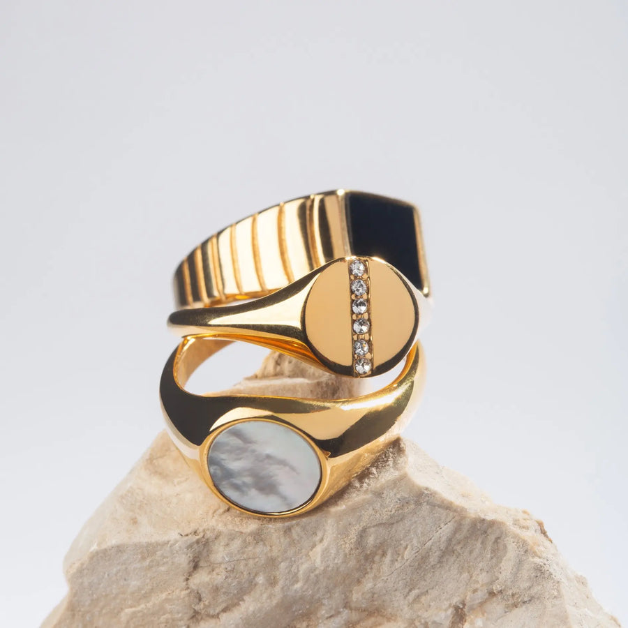 Luna" Signet-Ring Atolea Waterproof Jewelry