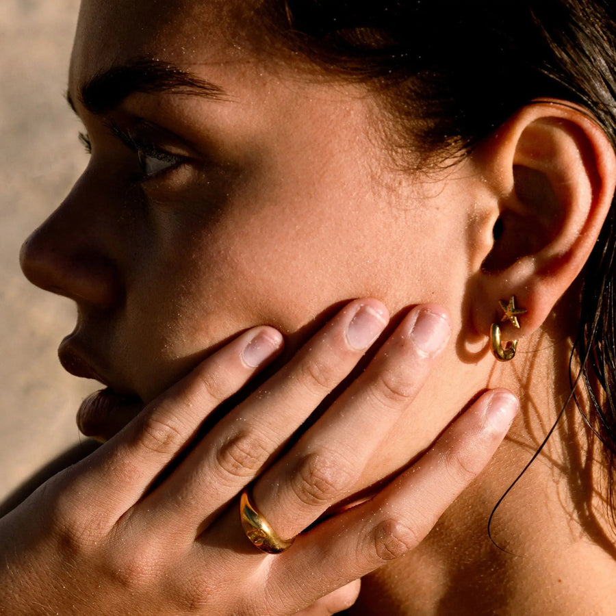 Wellige Creolen Atolea Waterproof Jewelry