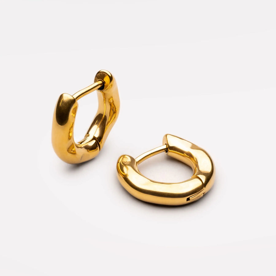 Wellige Creolen Atolea Waterproof Jewelry