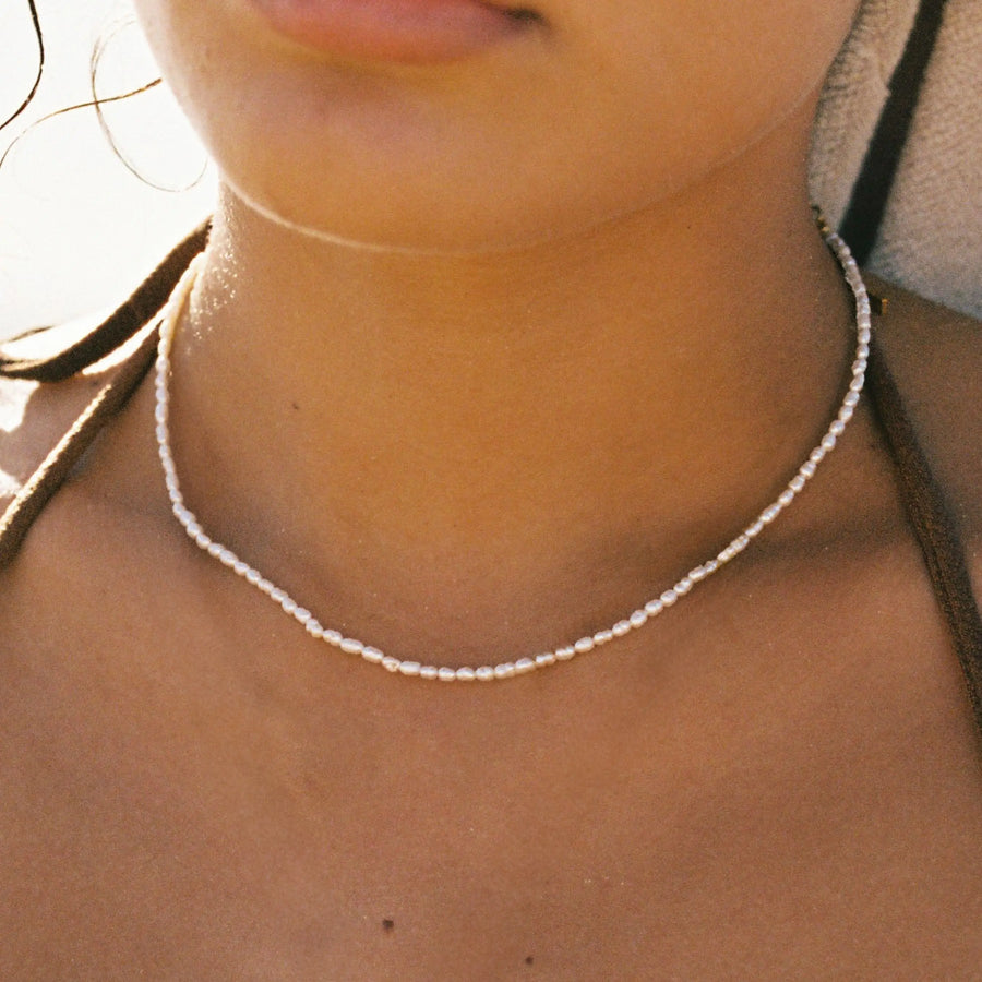 Kleine Perlen Choker Atolea Waterproof Jewelry